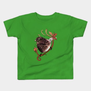 Twite Finch Kids T-Shirt